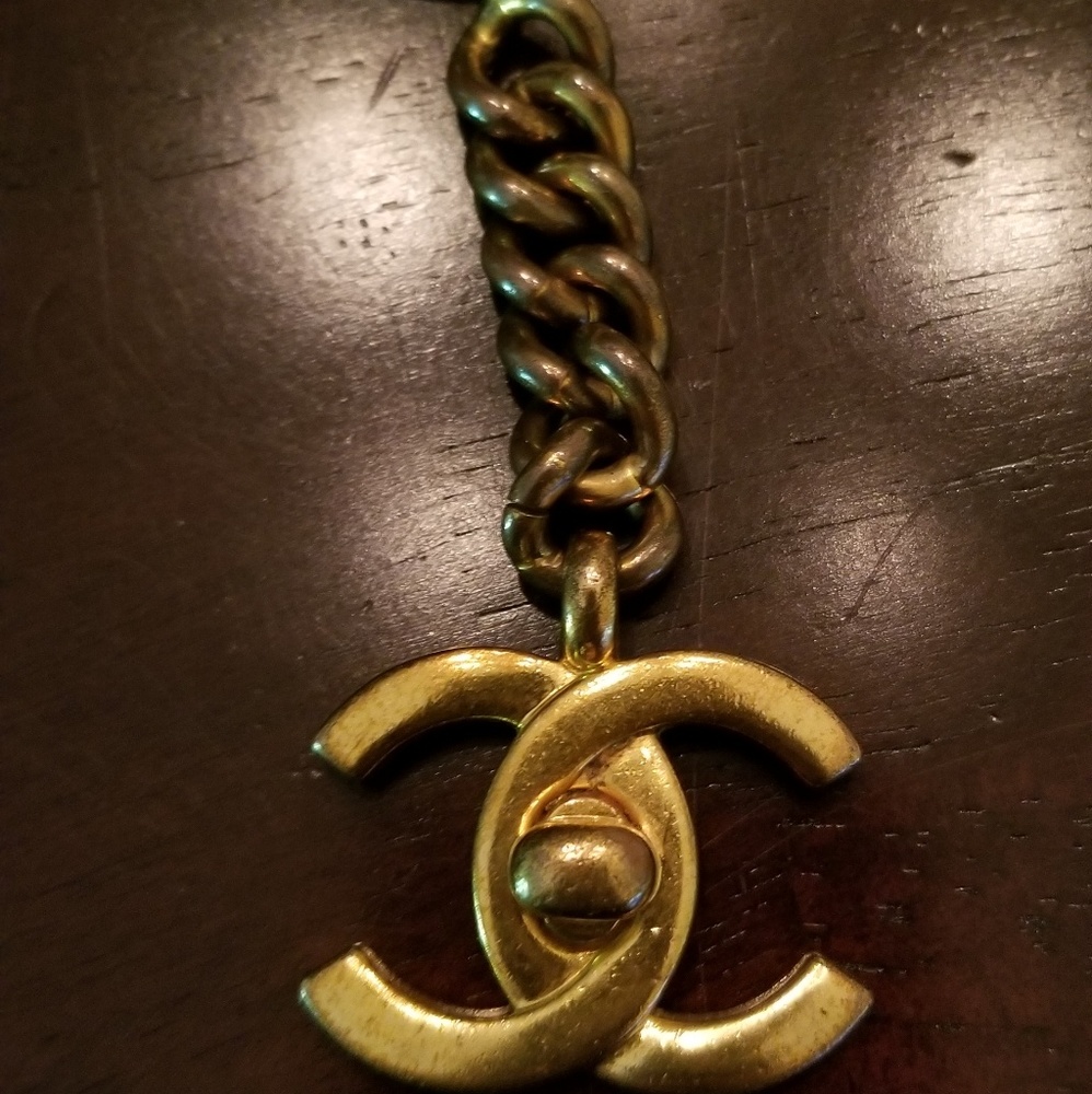 Authentic vintage Chanel bag charm